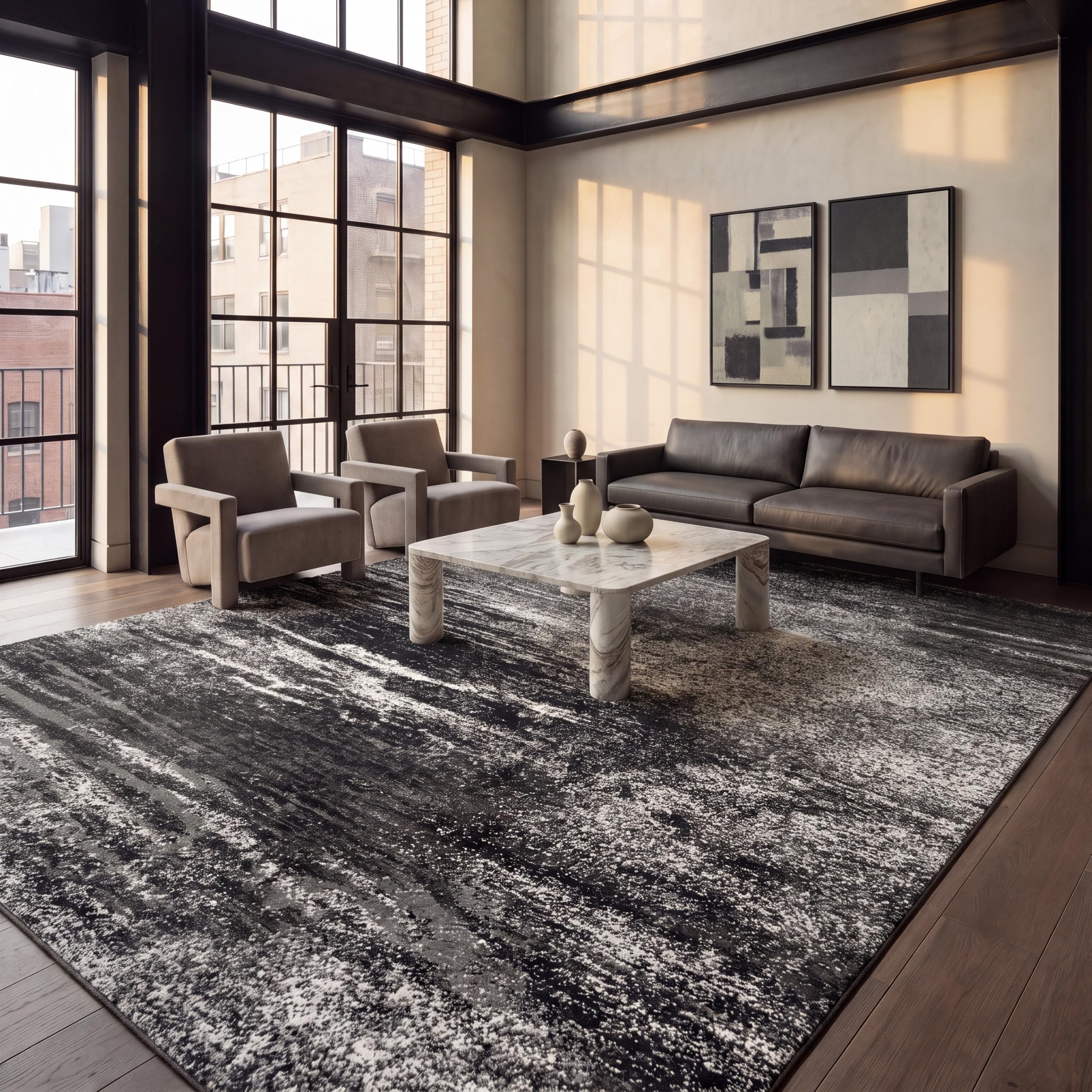roomクリーナー square （ブラック） Amazon.com: SAFAVIEH Adirondack Area Rug 9'x12', Modern Silver